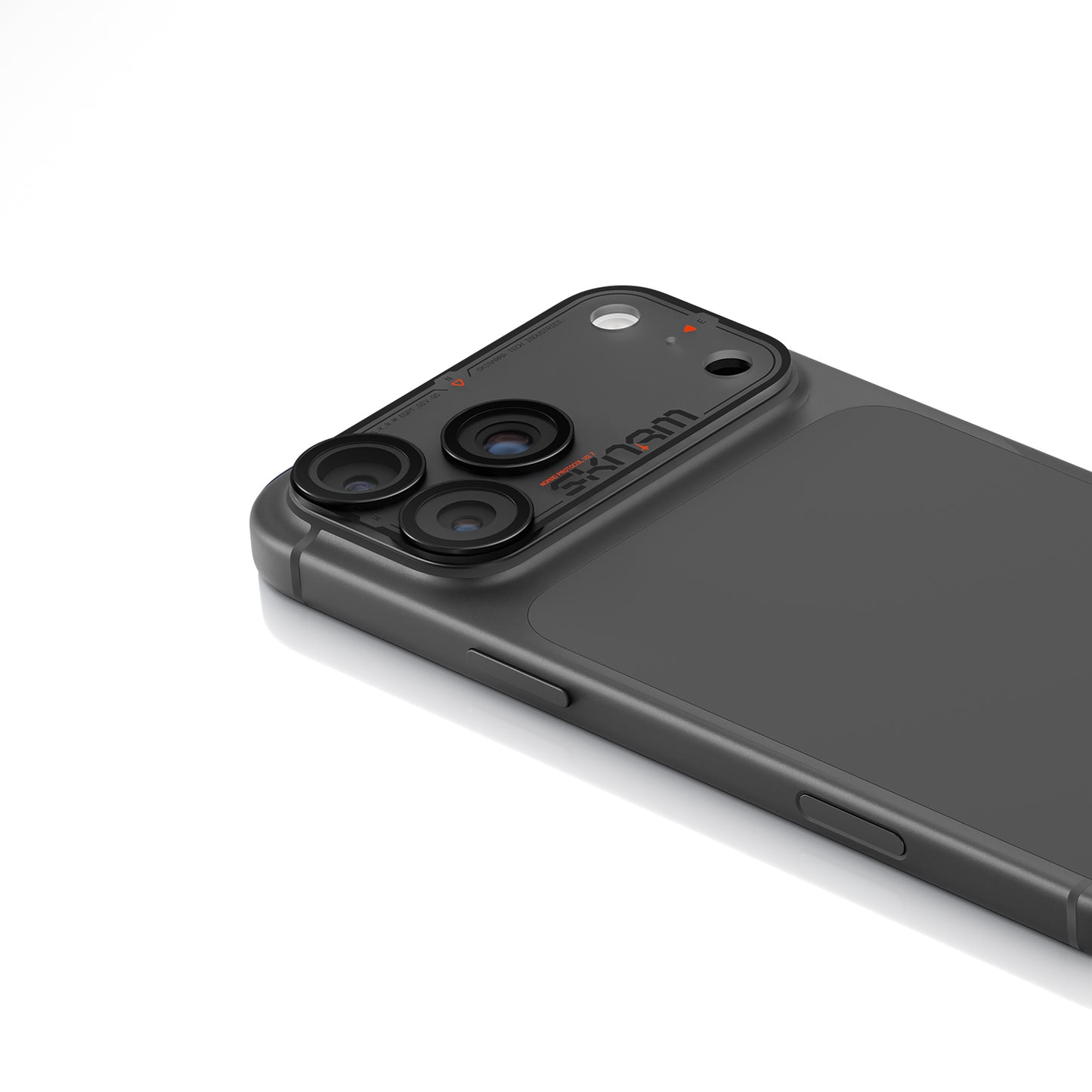 Skinarma Iphone 18 Pro Aluminium Camera Lens Protector With Ionix™ Glass - Atlas - Black