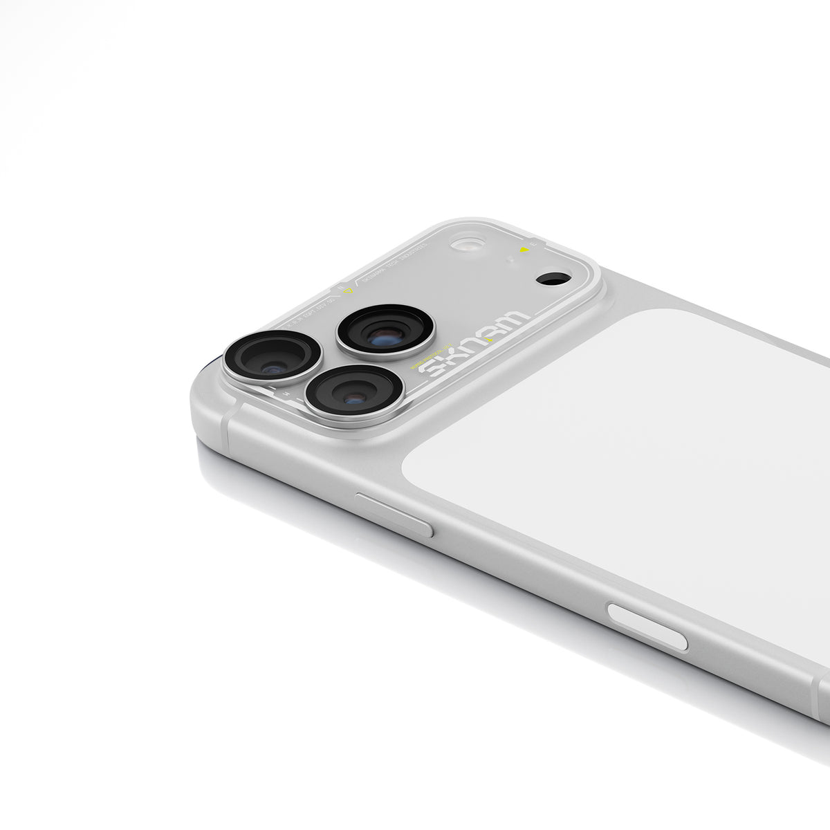 Skinarma Iphone 18 Pro Aluminium Camera Lens Protector With Ionix™ Glass - Atlas - White