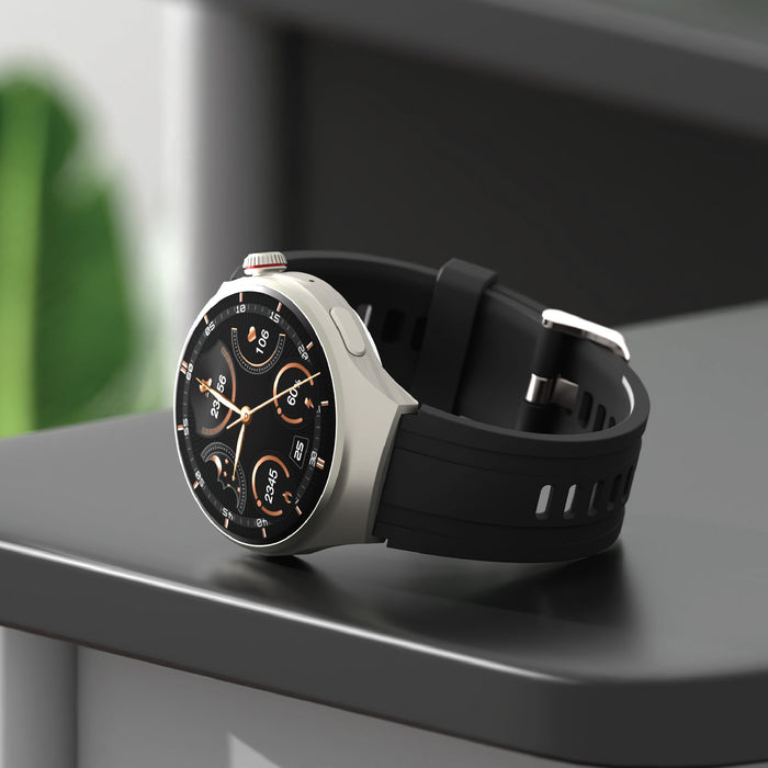 Smartix Premium CURV-R Smart Watch - Bluetooth / 380mAh / Black