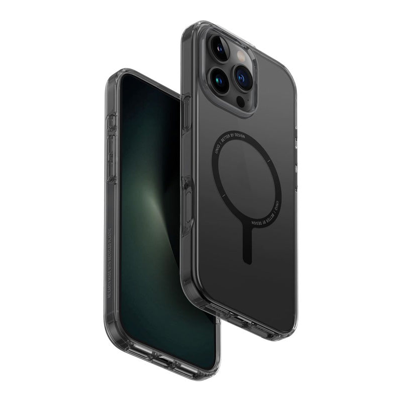 Uniq Hybrid Magclick Charging Clario Eco - Iphone 16 Pro Max / Smoke Accessories > Mobiles & Tablets > Mobiles > Covers