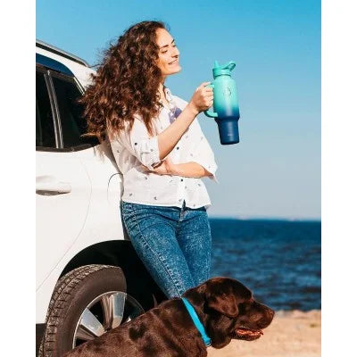 Buzio Trophy Series Water Bottle for Car 1.2L - Caribbean Blue