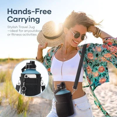 Buzio Water Bottle Holder Carrying Pouch for 1.9L - Black
