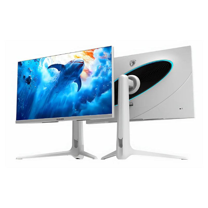 SADES RS-Dolphin SA-F01U27 Gaming Monitor - 27" Dual mode UHD (4K) / 0.5ms / 320Hz / HDMI 2.1 / DisplayPort 1.4 / White