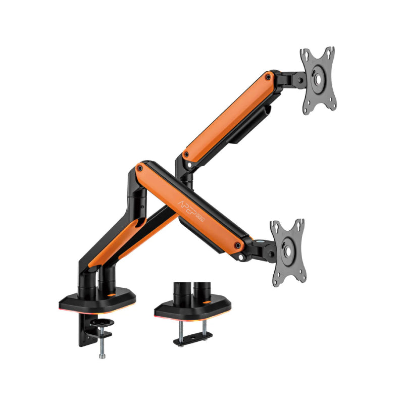 SADES Apep SA-MS02 Dual Monitor Mount Arm (Max Screen size 32"/9KG Per ARM) - Orange