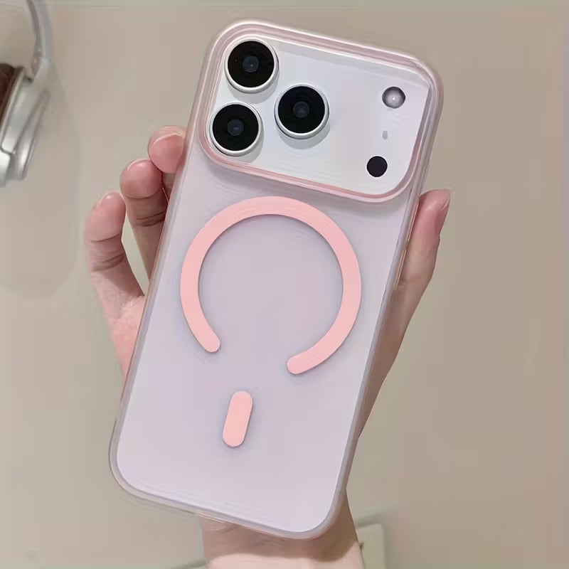 MagSafe Frosted Phone Case for iPhone 17 Pro - Pink