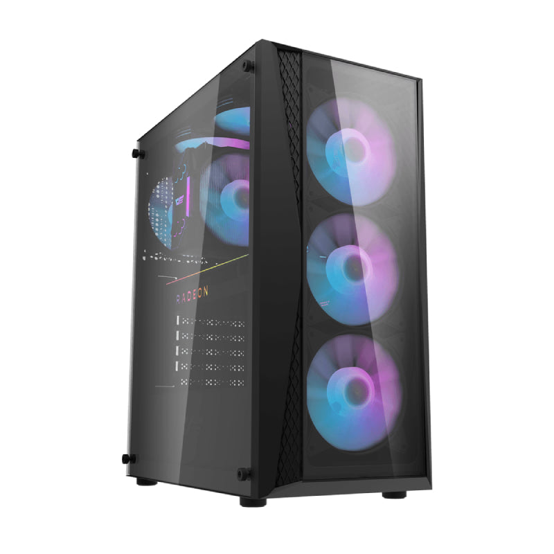 كمبيوتر ألعاب جي برو، معالج إنتل كور i7-14700F / لوحة أم B760 M / ذاكرة وصول عشوائي 16 جيجابايت DDR4 / محرك أقراص صلبة NVMe M.2 بسعة 1 تيرابايت / بطاقة رسومات إنفيديا جي فورس RTX 5060 سعة 8 جيجابايت / ويندوز 11 برو / مزود طاقة 750 واط