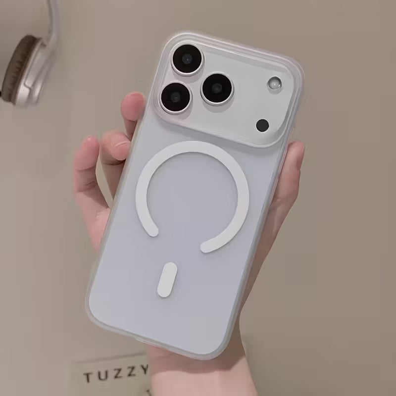 MagSafe Frosted Phone Case for iPhone 17 Pro - White