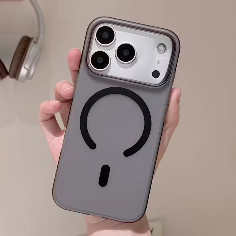 MagSafe Frosted Phone Case for iPhone 17 Pro - Black