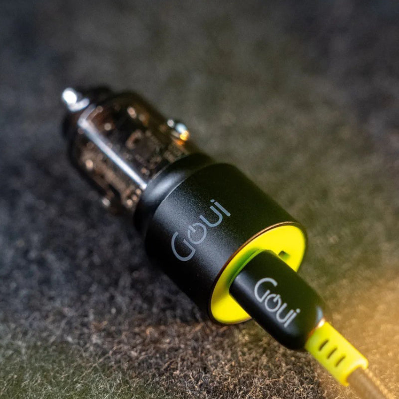 GOUI Gear 65W Car Charger - 65W / USB-A/USB-C / Transparent