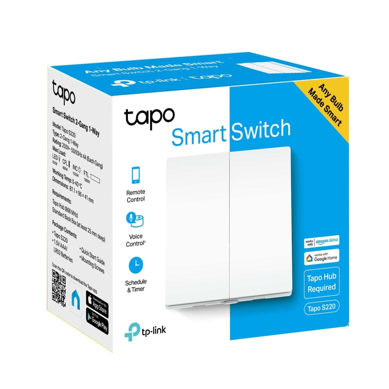 TP-Link (Tapo S220) Smart Light Switch - White