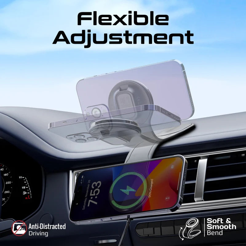 PROMATE MagSafe Flexible Smartphone Charging Mount - 15W