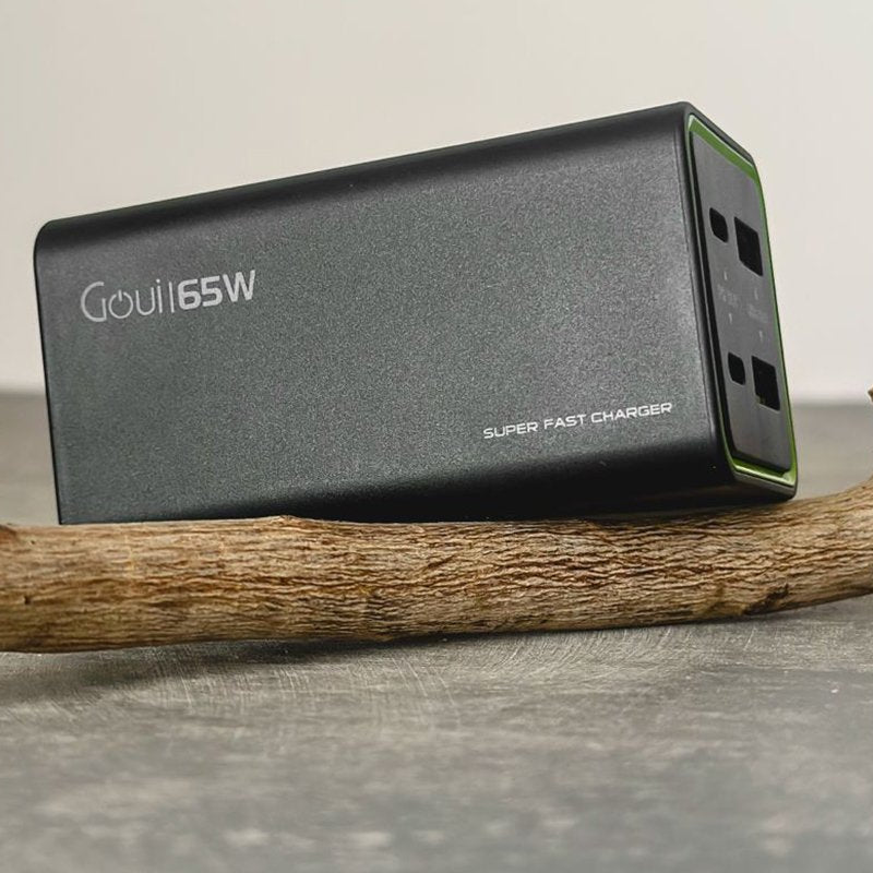 GOUI Tank 65W Desktop Charger - 65W / USB-A/USB-C / Black