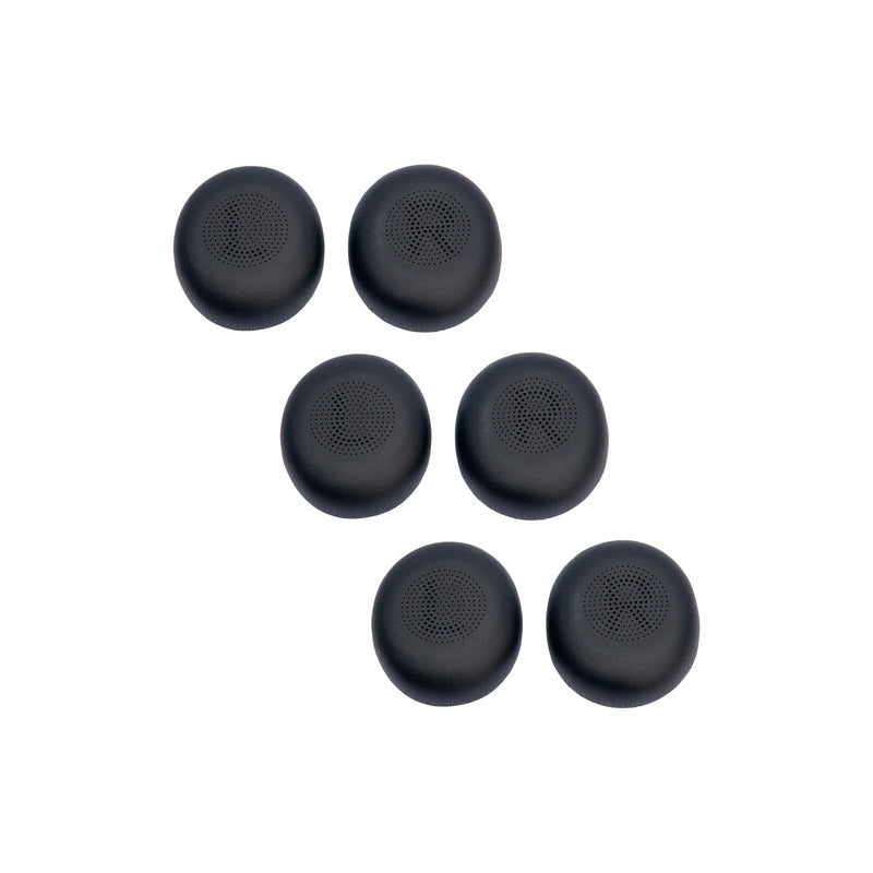 Jabra Ear Cushions for Evolve2 40 & 65 (Black, 6-Pack)