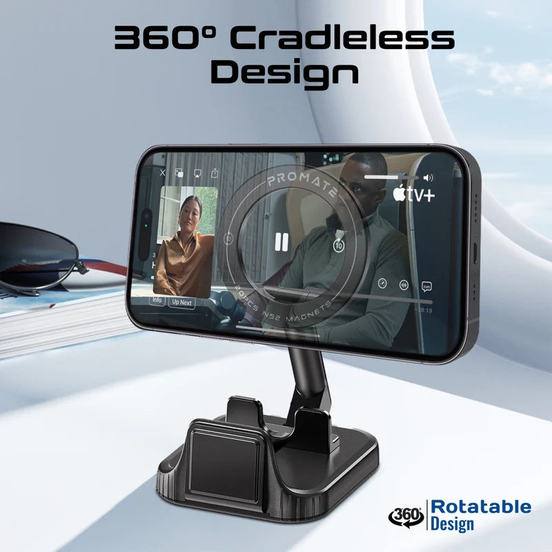 PROMATE 360° Rotatable MagSafe Smartphone Clip-on Mount