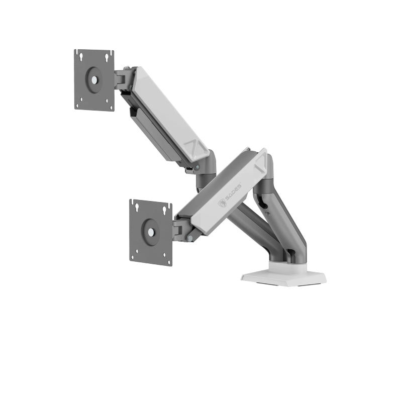 SADES Viper SA-MS01 Dual Monitor Mount Arm (Max size 32"/9KG Per ARM) - White