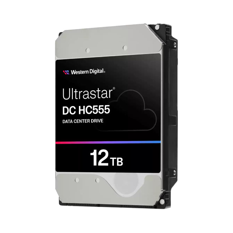 WD Ultrastar HC555 Data Center Hard Drive - 12TB / Up to 269MB/s / SATA-III / 7200 RPM / 512MB