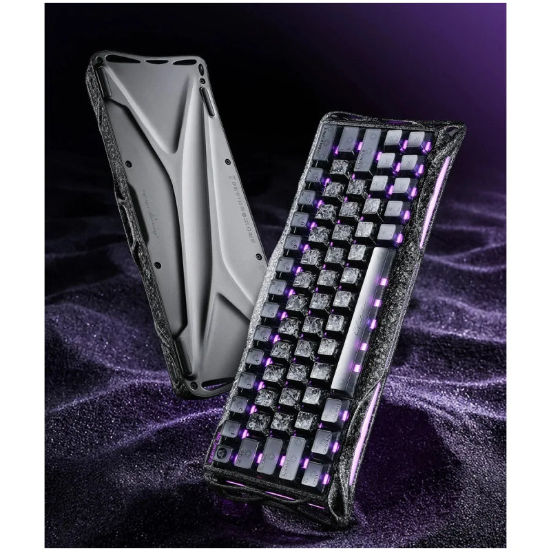 GravaStar Mercury V60 Pro 60% Hall Effect Magnetic Switch Gaming Keyboard Special Edition - Cyber Frost Black