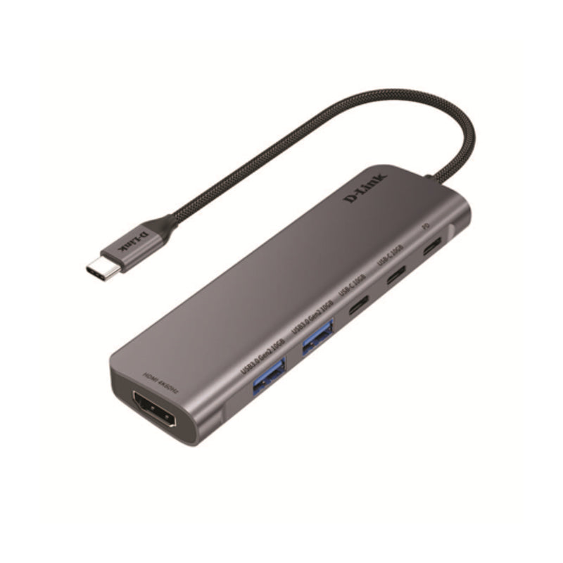 D-Link (DUB-C106) 6-in-1 USB Adapter - USB-A 3.1 / USB-C 3.1 / HDMI