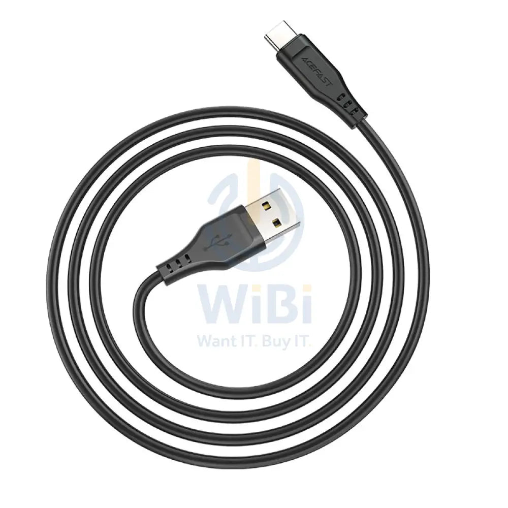 ACEFAST C3-04 USB-A to USB-C TPE charging data cable - Black Accessories > Cables & Converters