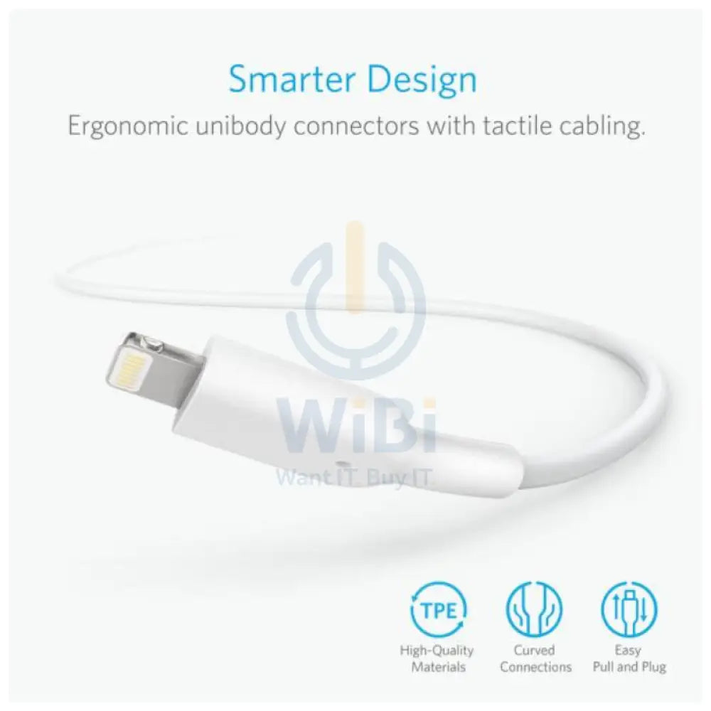 Anker C89 PowerLine II Lightning Cable - 1.8 Meter / White Accessories > Cables & Converters > Cables