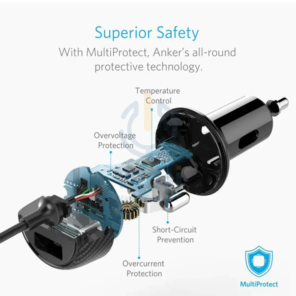 Anker PowerDrive 2 Elite Car Charger - 24W / Black Accessories > Mobiles & Tablets > Mobiles > Car Chargers > Offer Zone