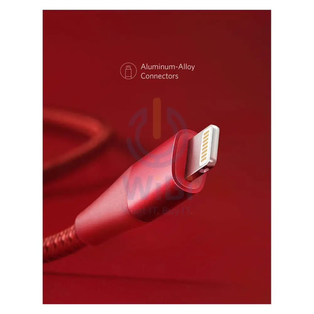 Anker Powerline + II Lightning Cable - 1.8 Meter / Red Accessories > Cables & Converters > Cables