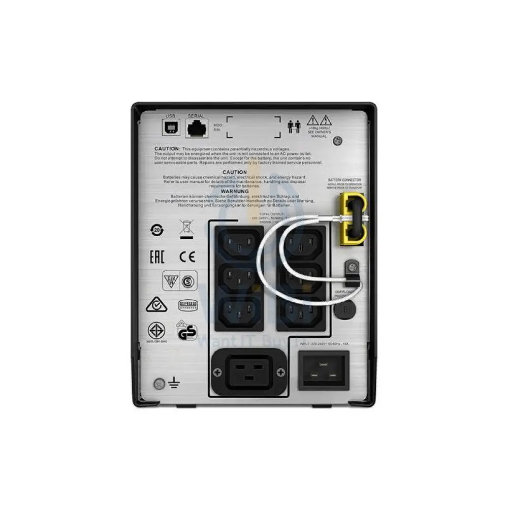 APC Smart-UPS C 2000VA - 1300Watts / 2KVA / Line Interactive / Tower
