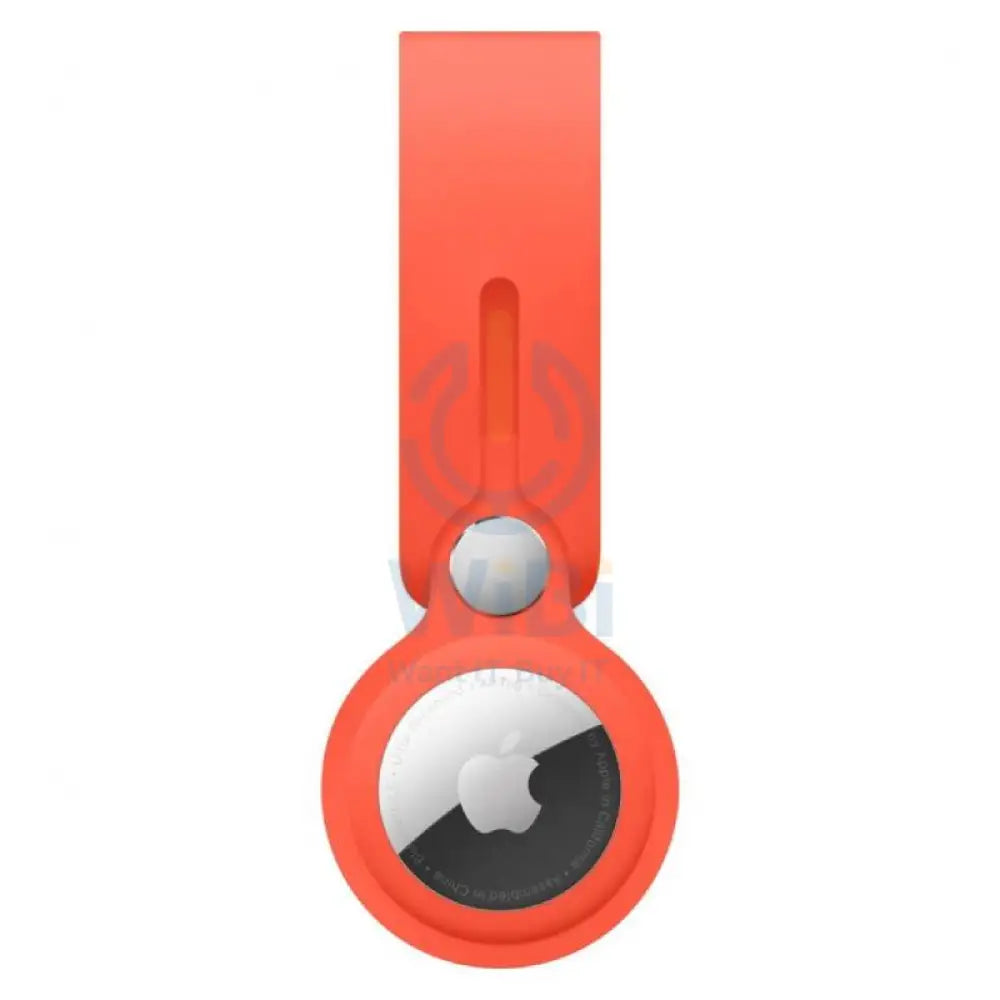 Apple AirTag Leather Loop - Electric Orange Accessories > Other Accessories