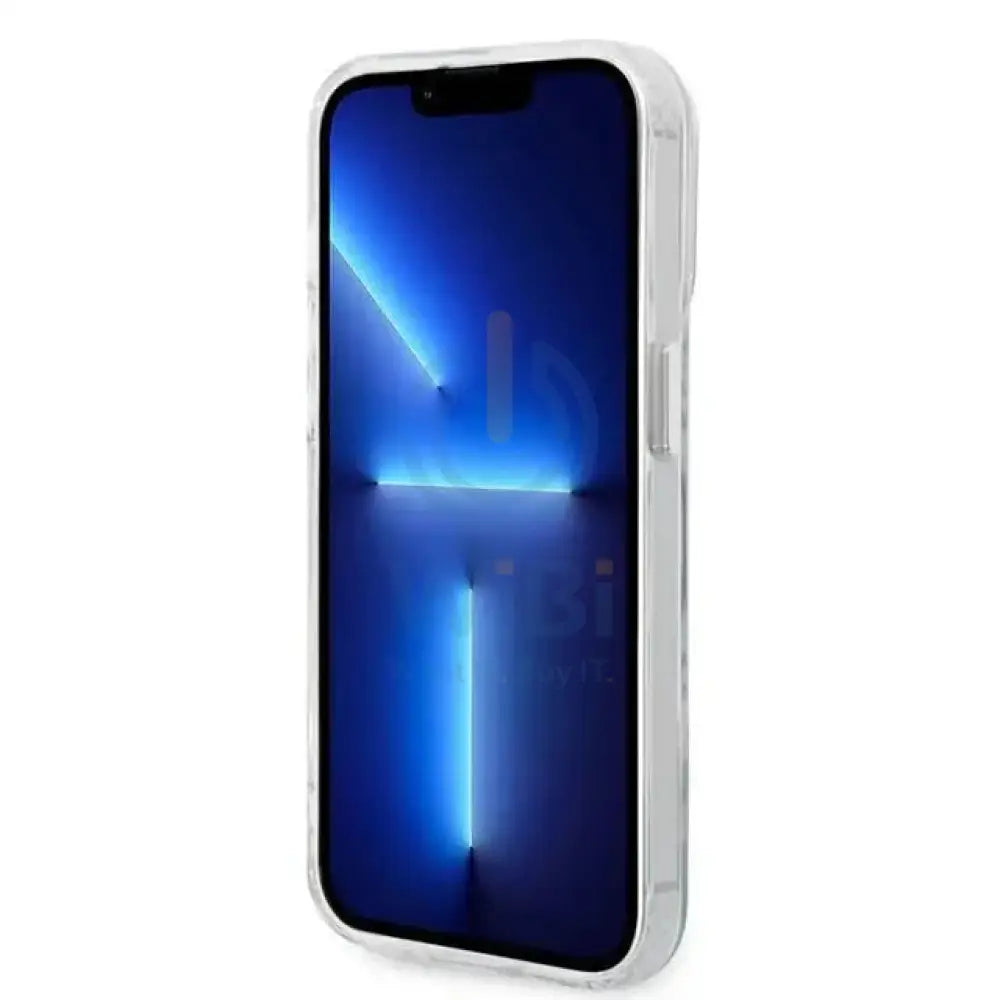Apple iPhone 14 Pro Max - Silver Karl Lagerfeld Magsafe PC/TPU Case With Ring Accessories > Mobiles & Tablets > Mobiles
