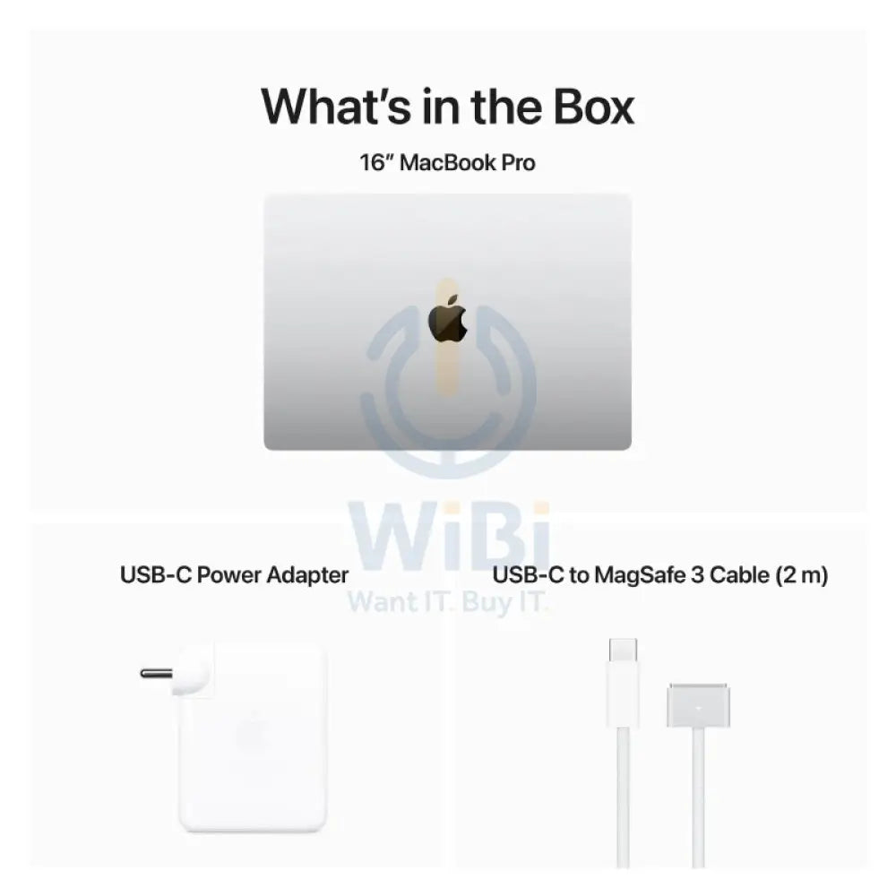 Apple MacBook Pro - 16.2’’ / M3 Max / 16-Core CPU / 40-Core GPU / 48GB RAM / 1TB SSD / Arb/Eng / Silver / 1YW Laptops