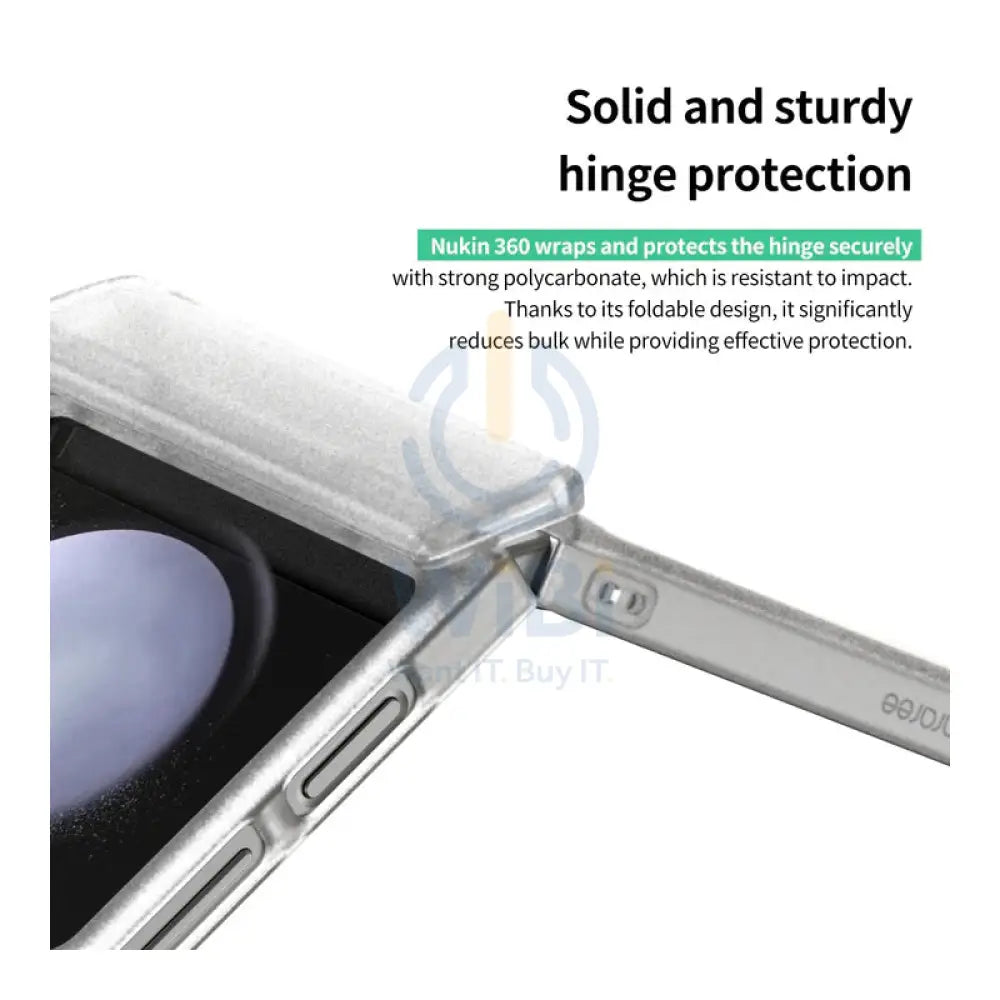 Araree Nukin 360 With Hinge Protection Case - Samsung Galaxy Z Flip 6 / Clear Accessories > Mobiles & Tablets > Mobiles