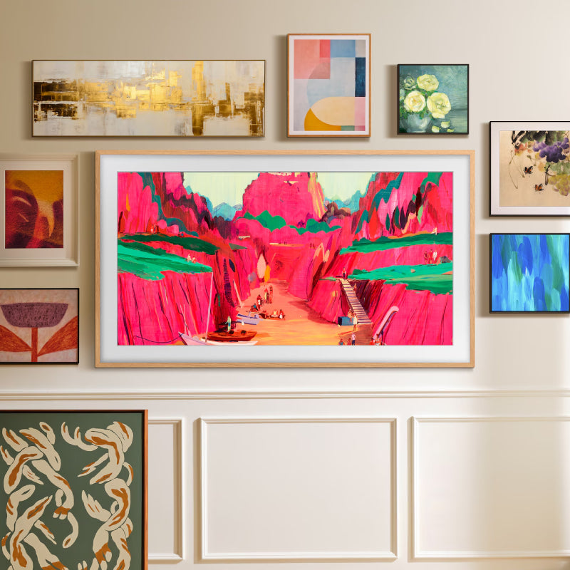 Samsung 75" The Frame Pro 4K Samsung Vision AI Smart TV (2025) - 75" QLED 4K / 100Hz / USB / HDMI / LAN / Black