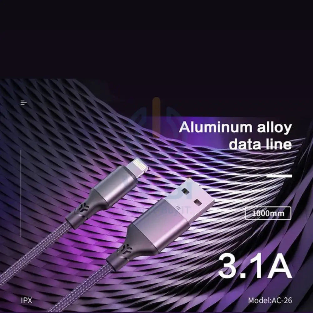 Aspor AC26 Fast Charging Cable - Lightning / 1 Meter Accessories > Cables & Converters > Cables