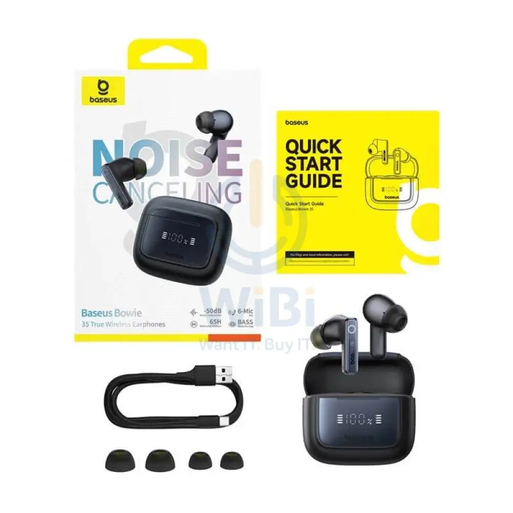 Baseus Bowie 35 True Wireless Earbuds - Cosmic Black Accessories > Audio > Headphones