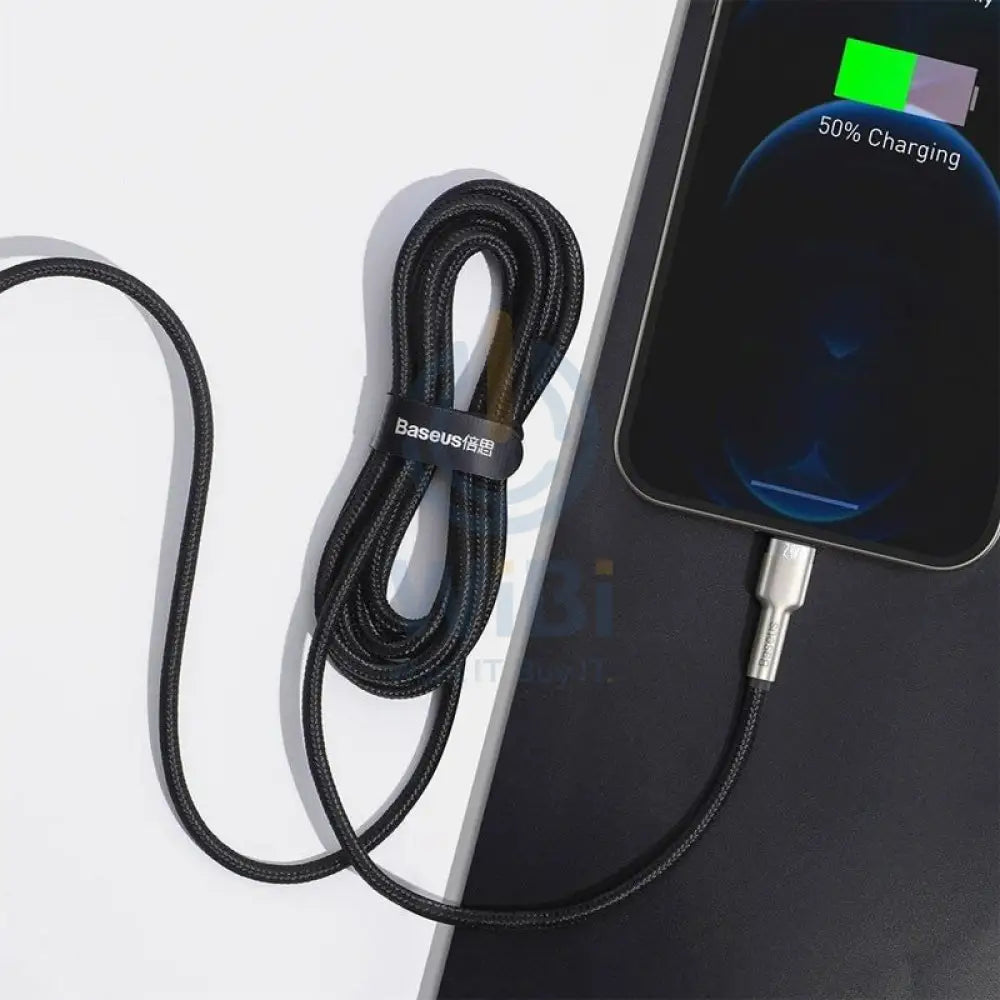 Baseus Cafule Series Metal Data Cable USB to Lightning - 2.4A / 2m / Black Accessories > Cables & Converters > Cables