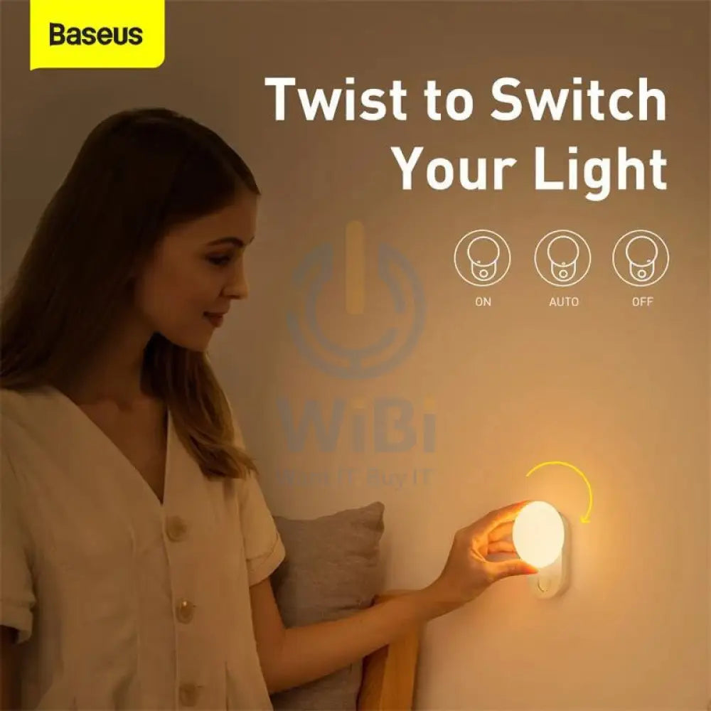 Baseus Full Moon Human Body Induction Night Light - White Accessories > Smart Devices > Smart Bulb