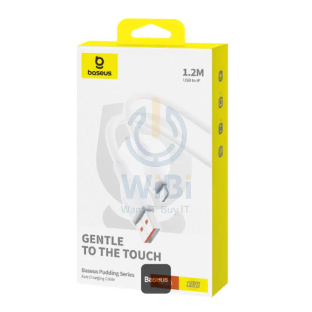 Baseus Pudding Series Fast Charging Cable - 1.2M / USB-A / Lightning / 12W / White Accessories > Cables & Converters >