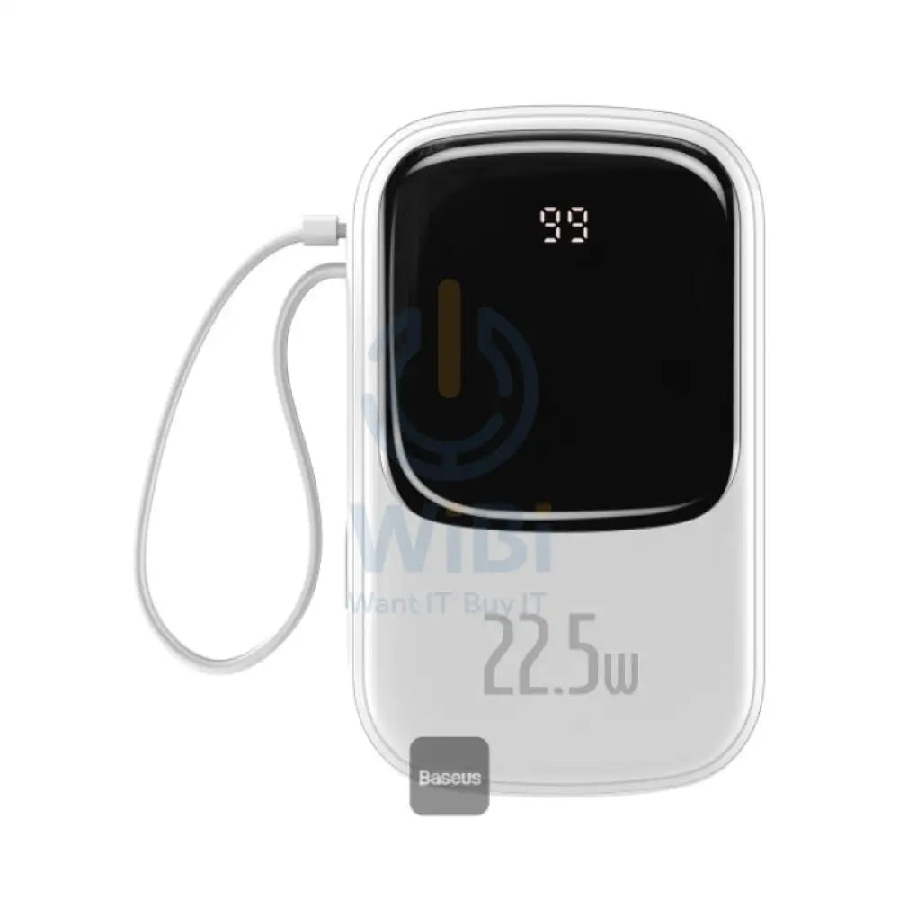 Baseus Qpow Digital Display Quick Charging Power Bank - 20000mAh / 22.5W / Type-C + Baseus Pudding Series Fast Charging