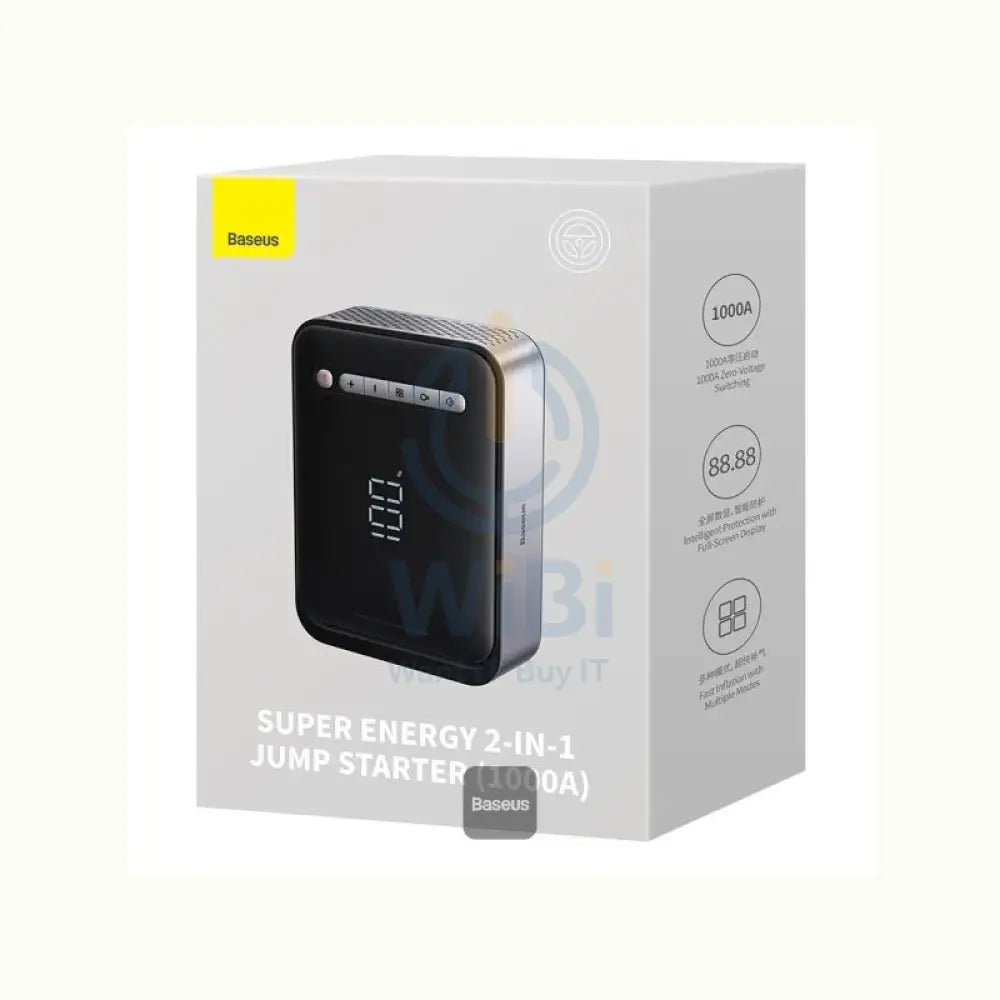 Baseus Super Energy 2-in-1 Jump Starter - 8000mAh / 1000A / Black Accessories > Power Adapters