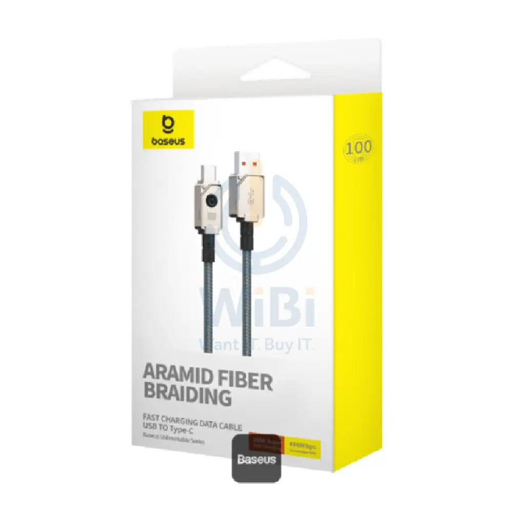 Baseus Unbreakable Series Fast Charging USB to Type-C Cable - 1 Meter / 100W / Stellar White Accessories > Cables &