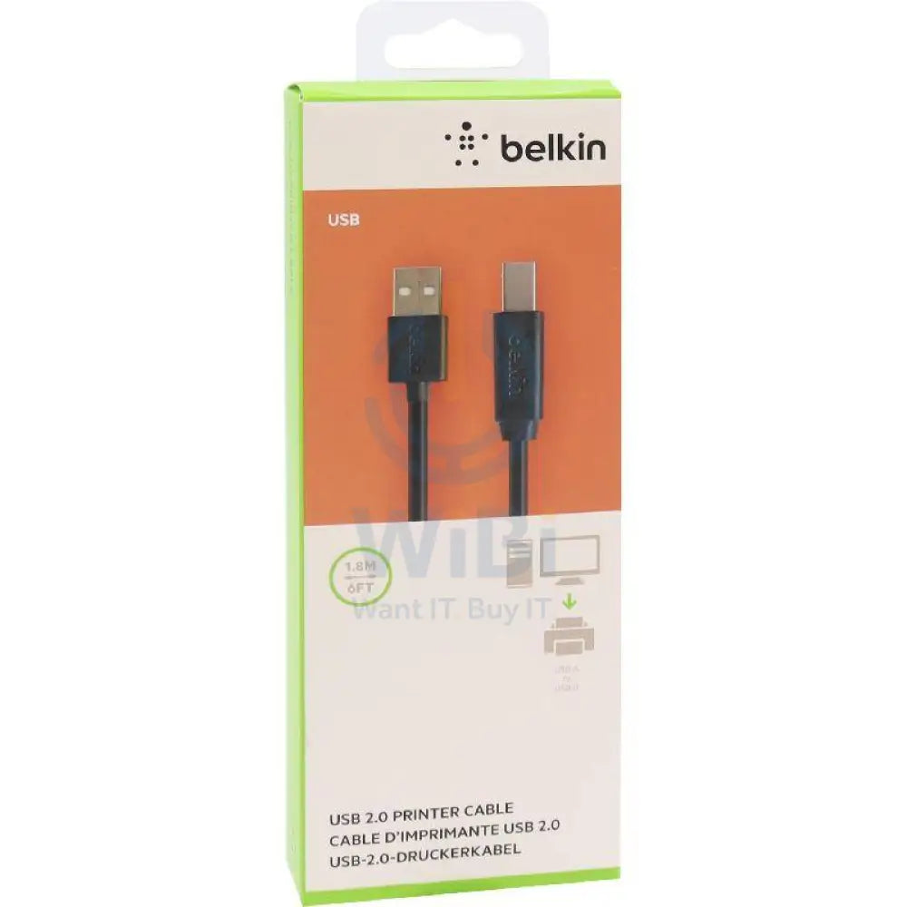 Belkin USB 2.0 Premium Printer Cable - 1.8 Meter / Black Accessories > Printers & Scanners > Printers > Printer Cables