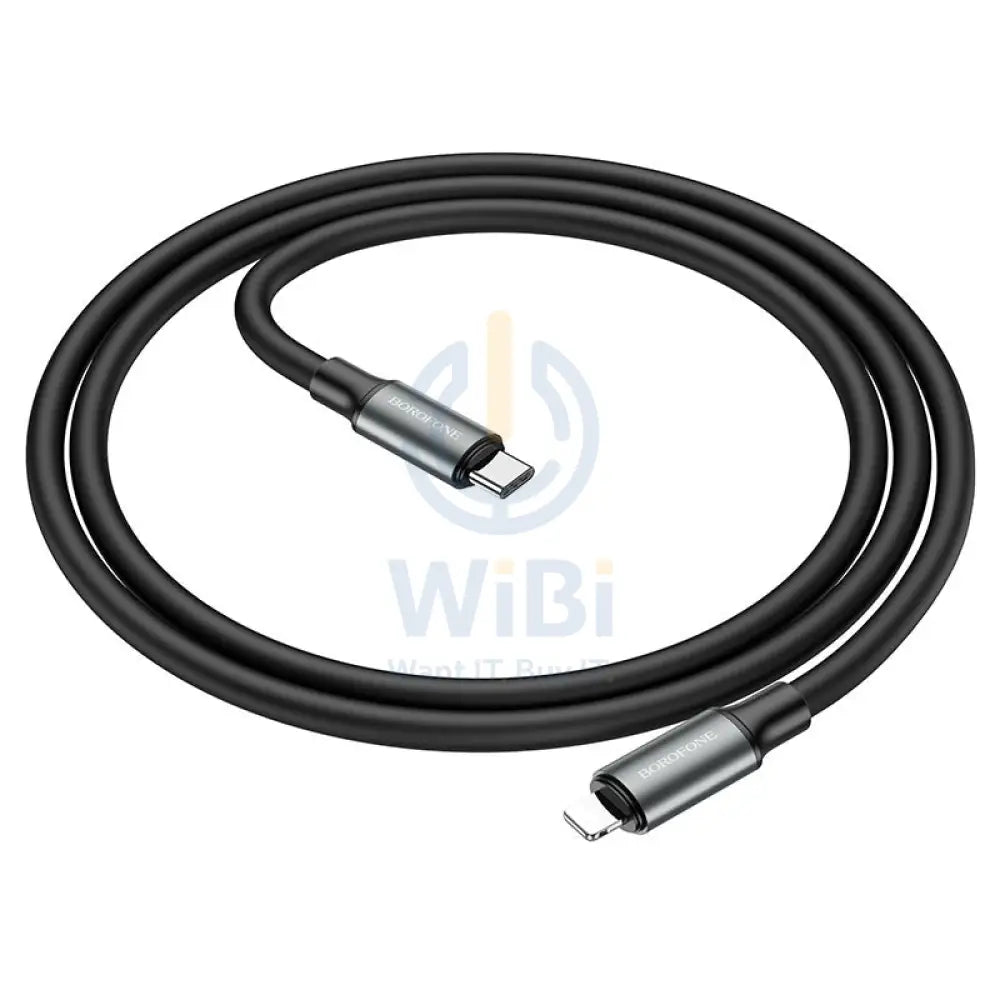 Borofone X51 Triumph Charging Data Cable Type C to Lightning - Black Accessories > Cables & Converters > Cables