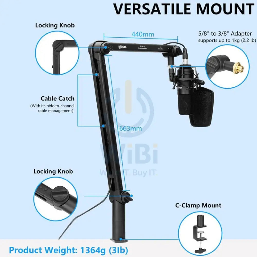 BOYA BY-BA30 Microphone Boom Arm Accessories > Audio > Microphone