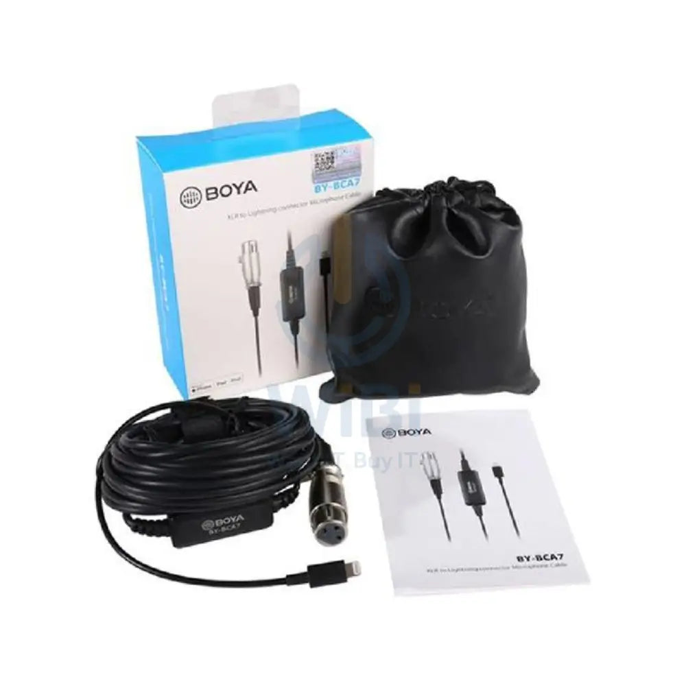 BOYA BY-BCA7 19.68’ XLR To Lightning Adapter Cable For IOS Devices Accessories > Cables & Converters > Cables