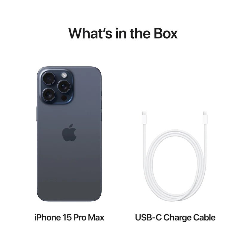 Apple iPhone 15 Pro Max - 256GB / Blue Titanium / 5G / 6.7’’ / Middle East Version Mobiles & Tablets > Mobiles