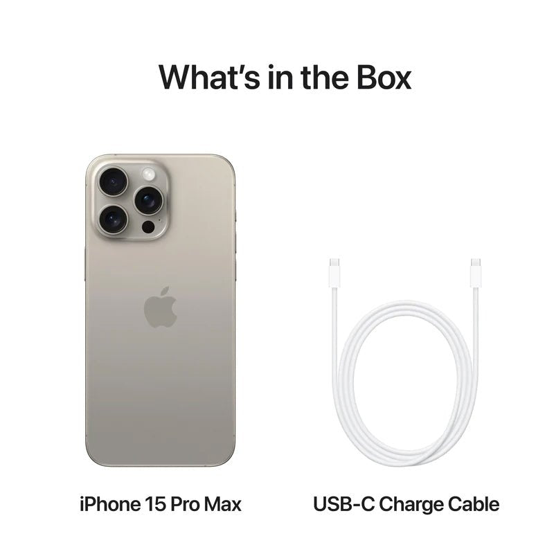 Apple iPhone 15 Pro Max - 512GB / Natural Titanium / 5G / 6.7’’ / Middle East Version Mobiles & Tablets > Mobiles