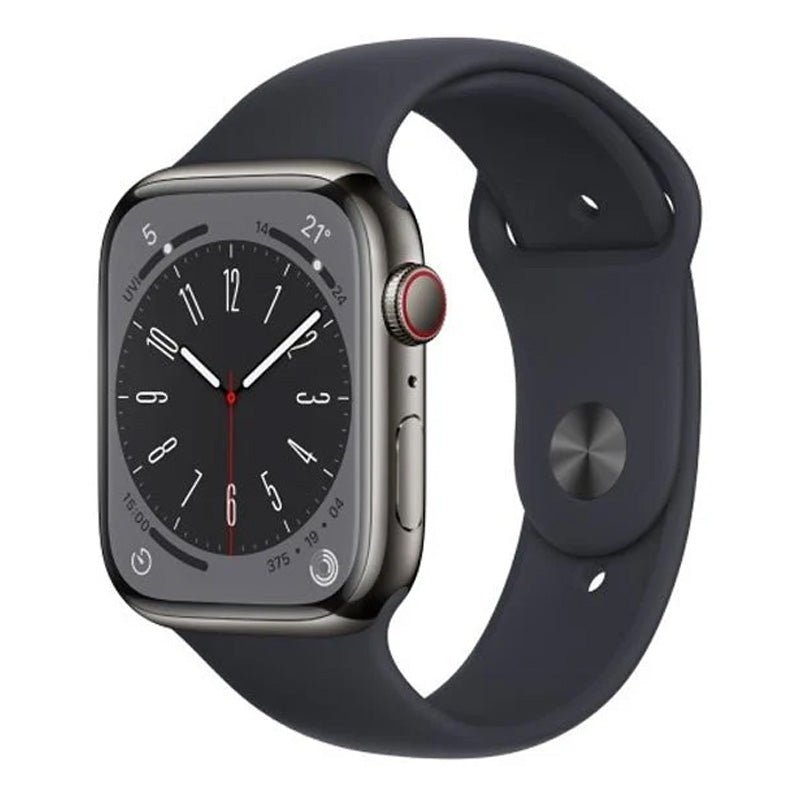 Apple Watch Series 8 - OLED / 32GB / 45mm / Bluetooth / Wi-Fi / Cellular / Midnight - (Open Box/ New) Smart Watches