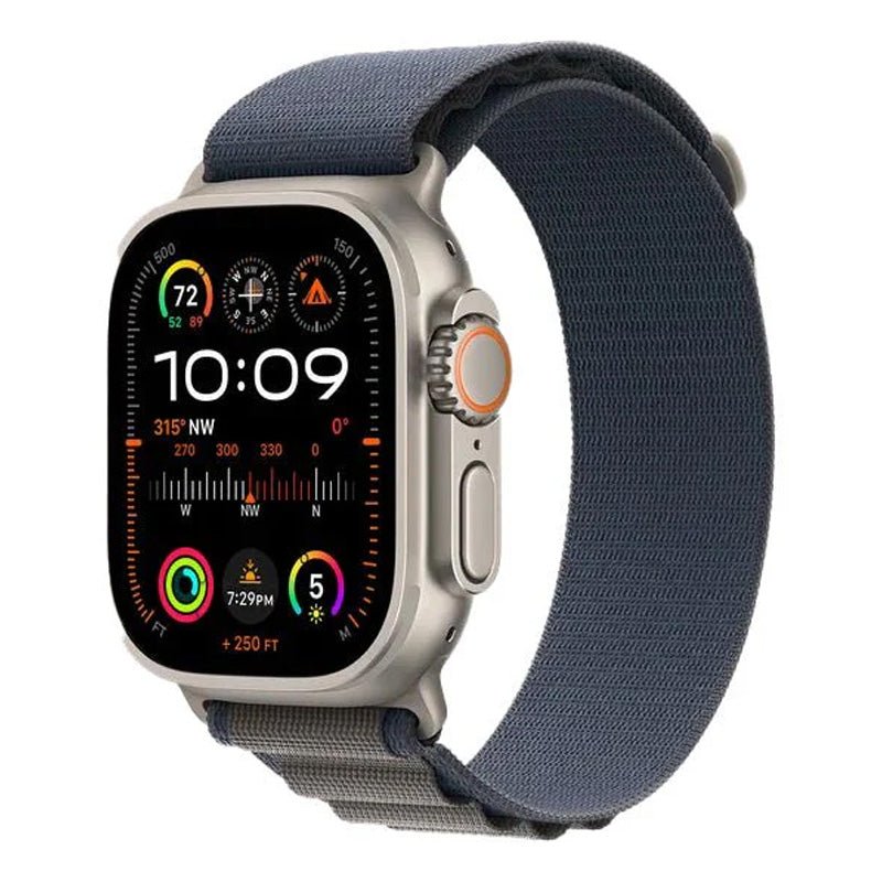 Apple Watch Ultra 2 - LTPO OLED / 64GB / 49mm / Bluetooth / Wi-Fi / Cellular / Medium / Titanium Blue Alpine Loop Smart