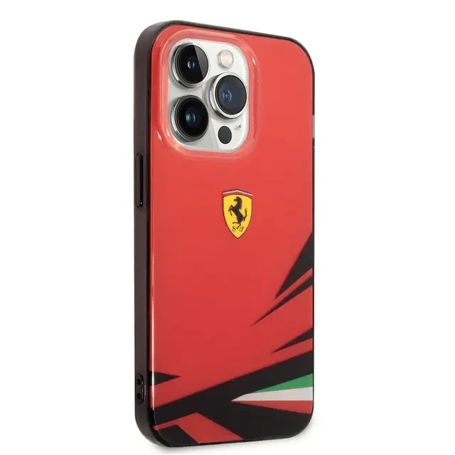 Ferrari iPhone 14 Pro PC/TPU Case with Double Layer Print - Red Accessories > Mobiles & Tablets > Mobiles