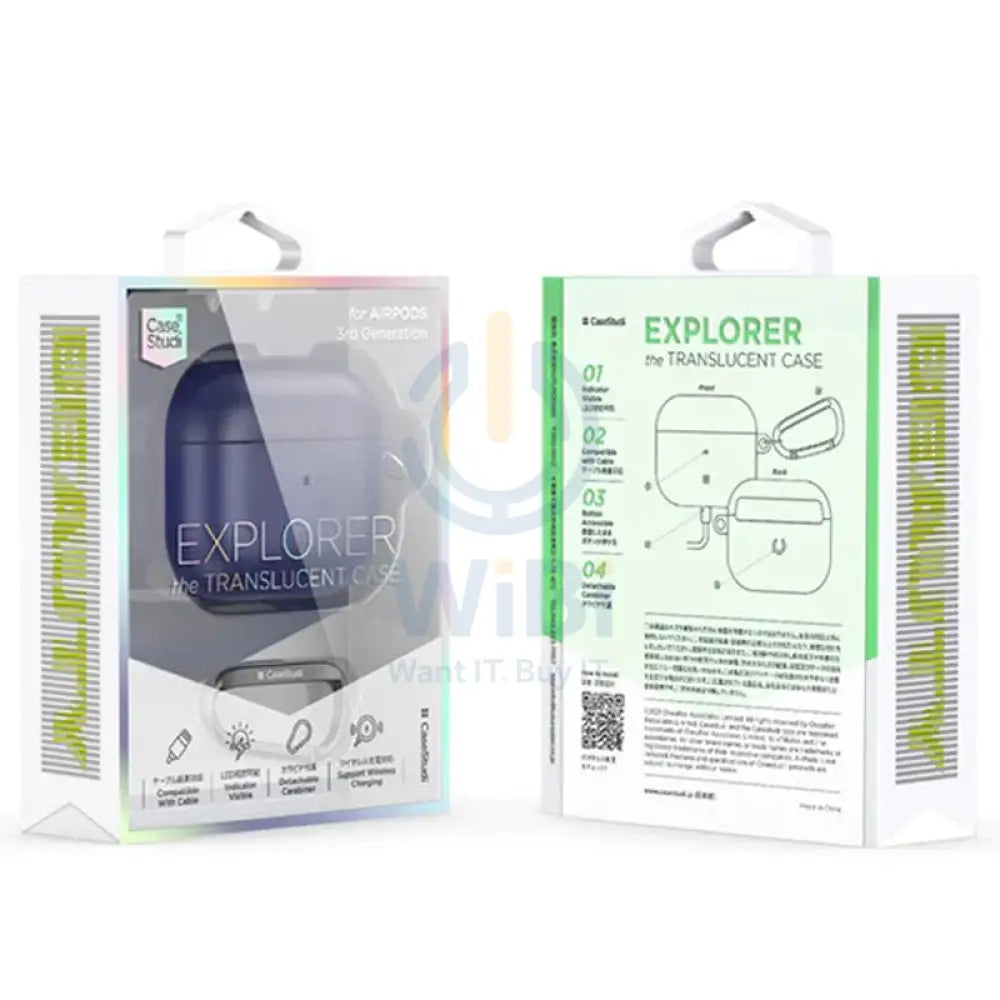 Casestudi Explorer Series Case For Apple Airpods 3 -Navy Blue Accessories > Mobiles & Tablets